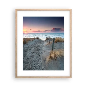 Plakat w ramie jasny dąb - Rozlałeś tęczę blasków promienistą… - 40x50 cm