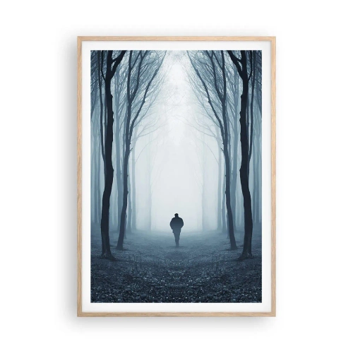 Plakat w ramie jasny dąb - I wszystko proste i jasne - 70x100 cm