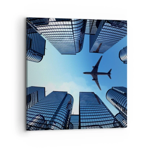 Obraz na płótnie - Widok ze szklanego wąwozu - 70x70 cm