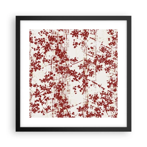 Plakat w czarnej ramie - Jak dawny perkalik - 40x40 cm