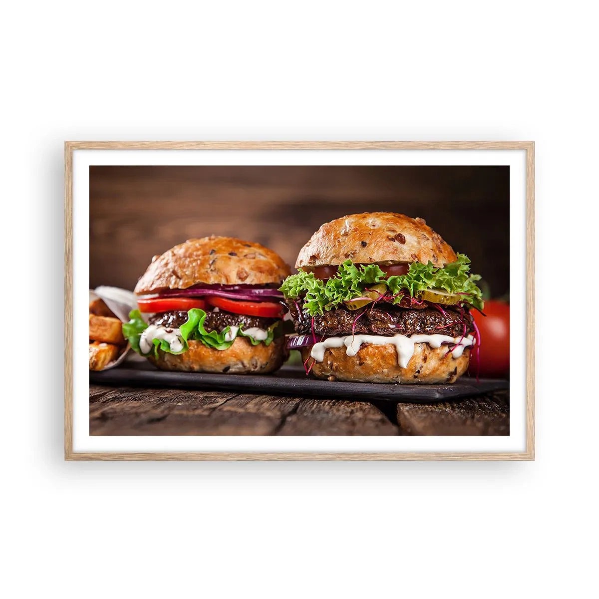 Plakat w ramie jasny dąb - American dream - 91x61 cm