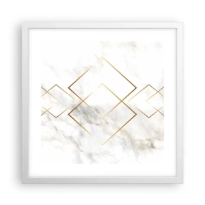 Plakat w białej ramie - Widok na nieskończoność - 40x40 cm