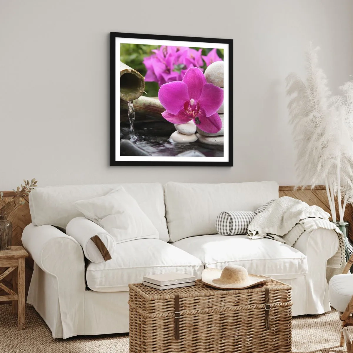 Plakat w czarnej ramie - Już odpoczywasz - 30x30 cm