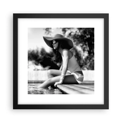 Plakat w czarnej ramie - Letnie marzenie - 30x30 cm