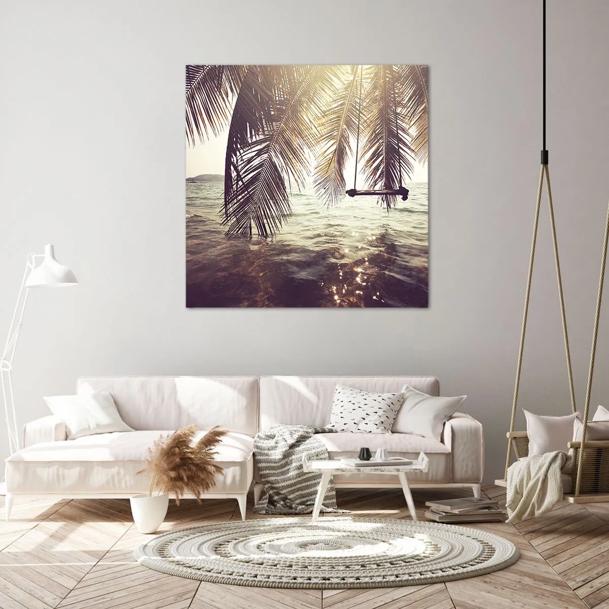 Obraz na płótnie - Można bujać w obłokach do woli - 60x60 cm