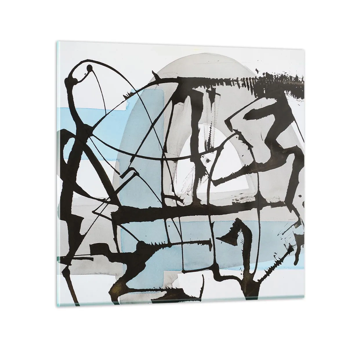 Obraz na szkle - Mimo wszystko błękitny - 50x50 cm