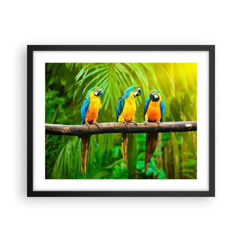 Plakat w czarnej ramie - A słyszałaś, że ona…? - 50x40 cm