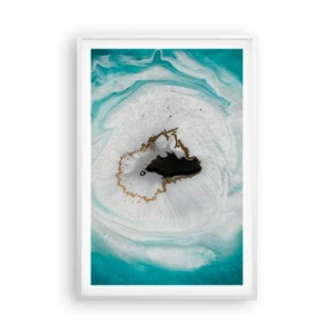 Plakat w białej ramie - Wniknąć do wnętrza - 61x91 cm