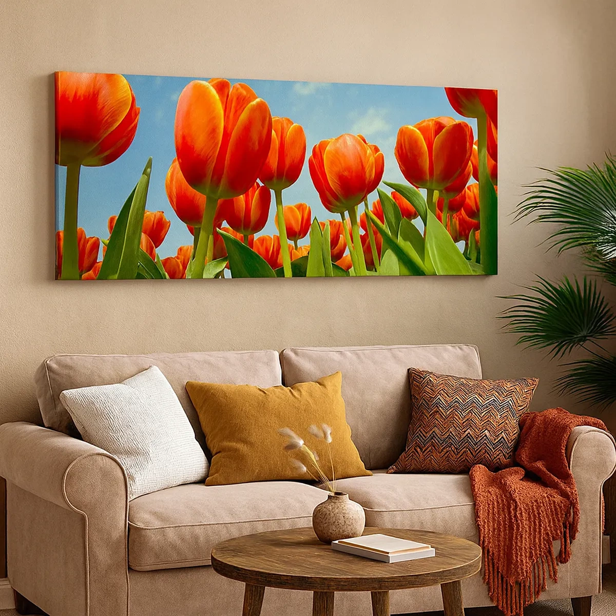 Obraz na płótnie - Oprócz błękitnego nieba nic im w życiu nie potrzeba - 30x30 cm