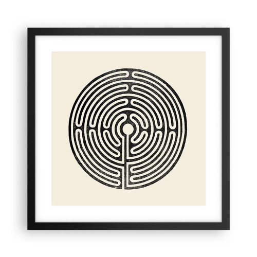 Plakat w czarnej ramie - Tajemniczy porządek - 40x40 cm