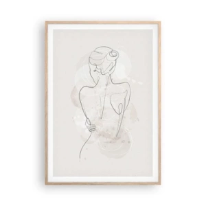 Plakat w ramie jasny dąb - Jak czuły instrument - 70x100 cm