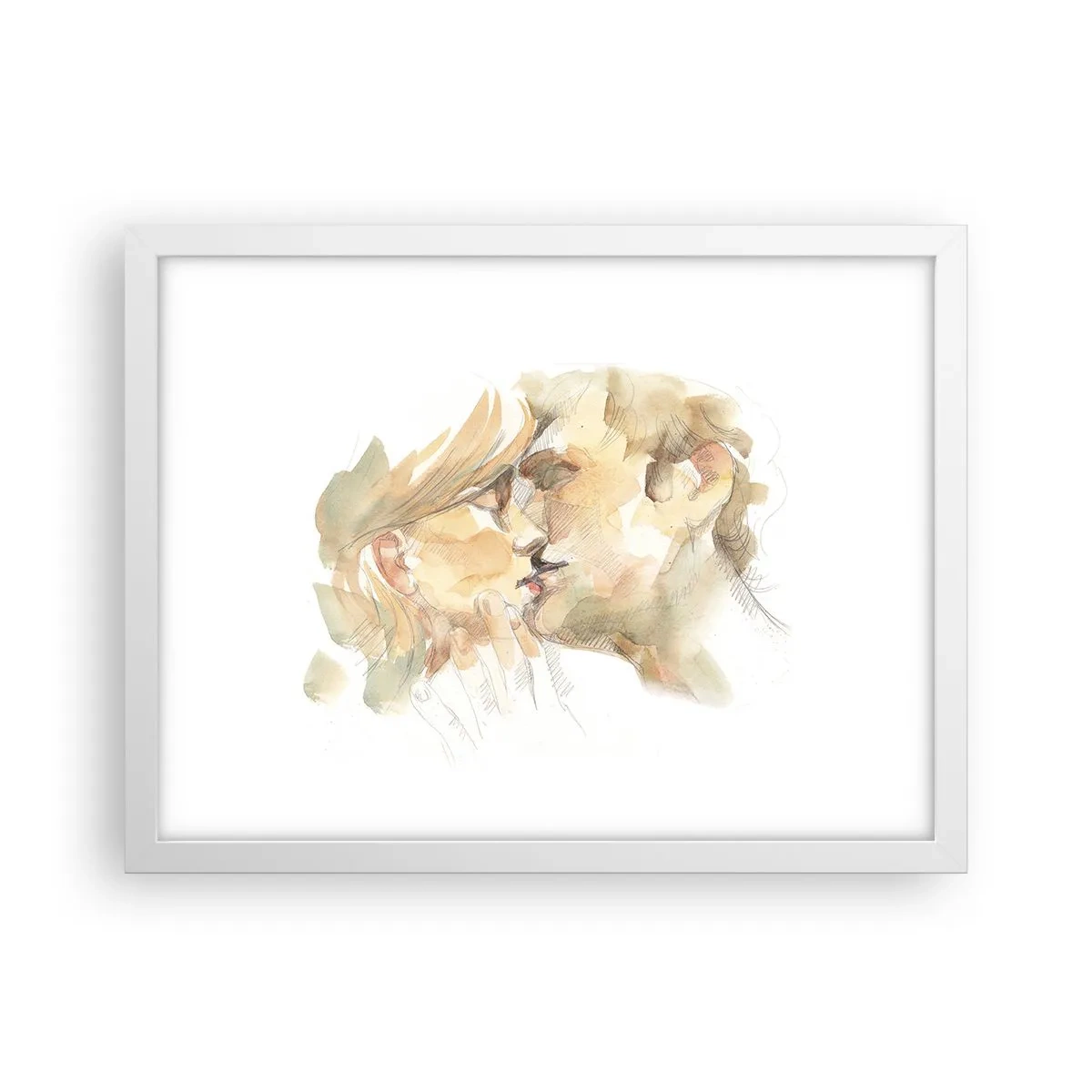 Plakat w białej ramie - Odnaleziona połowa? - 40x30 cm