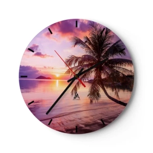 Zegar ścienny - Błogość aż po horyzont - 40x40 cm