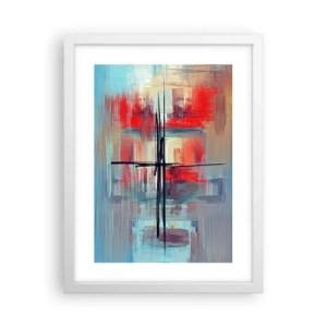 Plakat w białej ramie - Pejzaż w nieznanym wymiarze - 30x40 cm