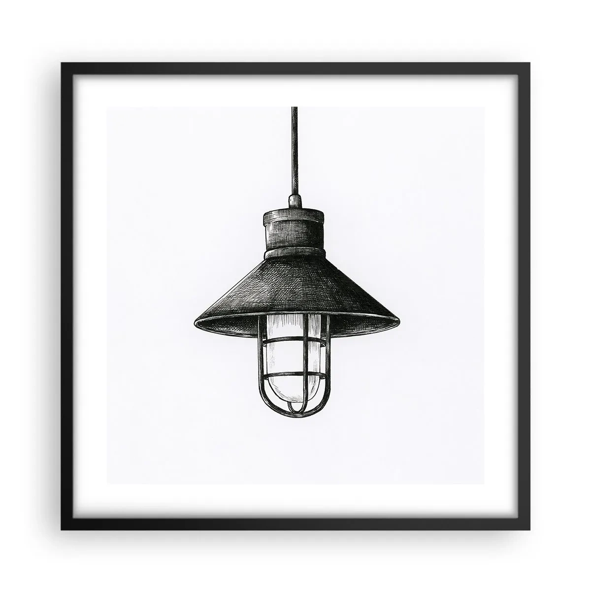 Plakat w czarnej ramie - Jak przed laty… - 50x50 cm