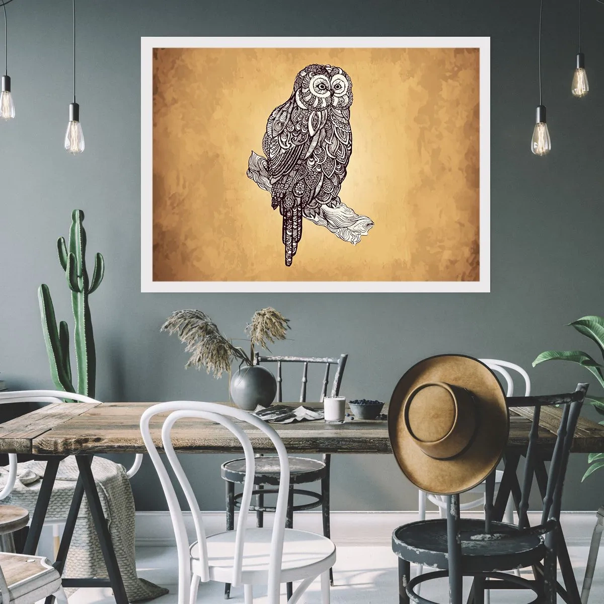 Plakat - Misterne ornamenty mądrości - 50x40 cm