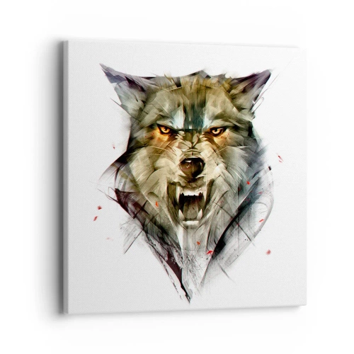 Obraz na płótnie - Ani kroku! - 40x40 cm