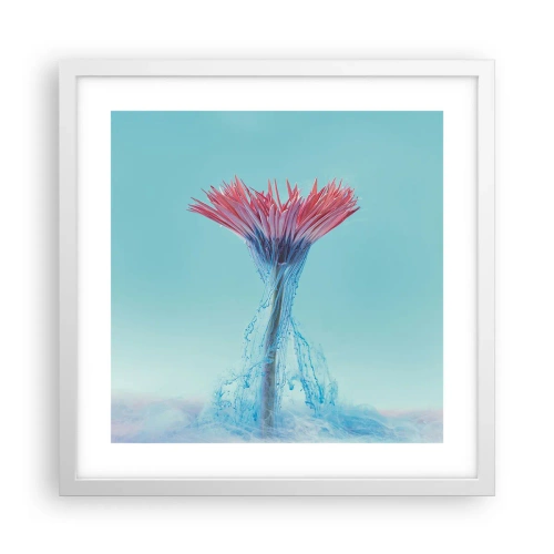 Plakat w białej ramie - W ożywczym objęciu - 40x40 cm