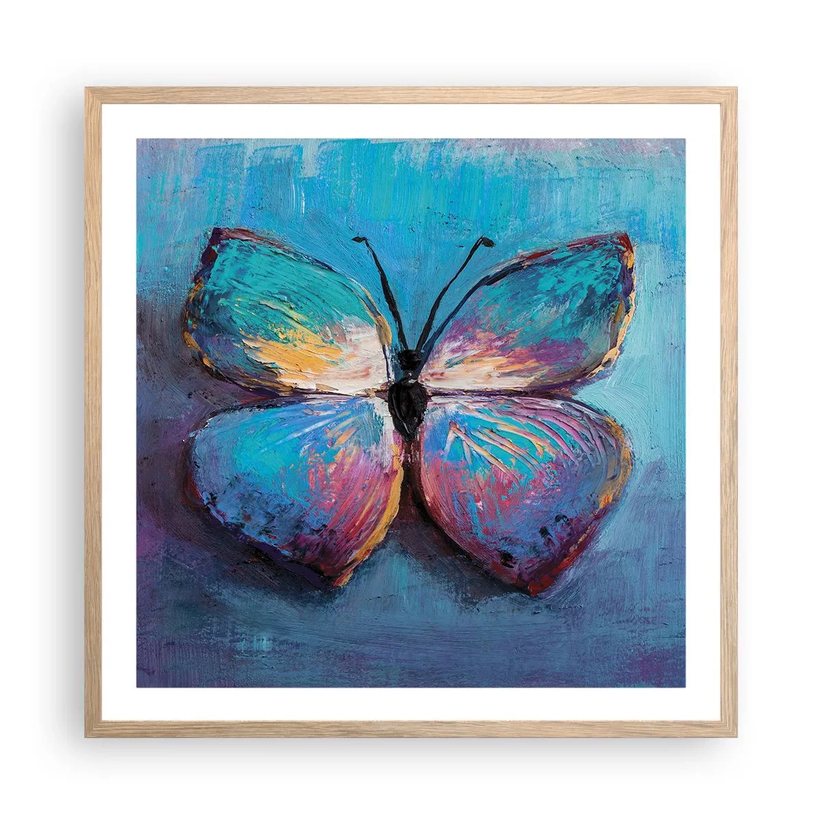 Plakat w ramie jasny dąb - W pełnej krasie - 60x60 cm