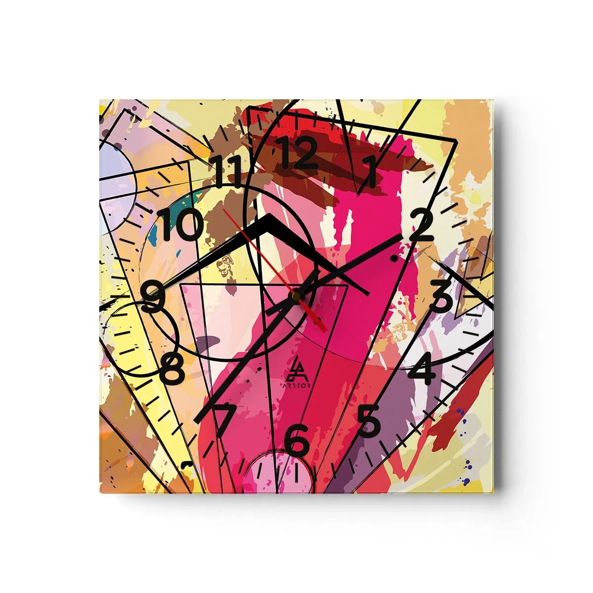 Zegar ścienny - Eksplozja - 40x40 cm