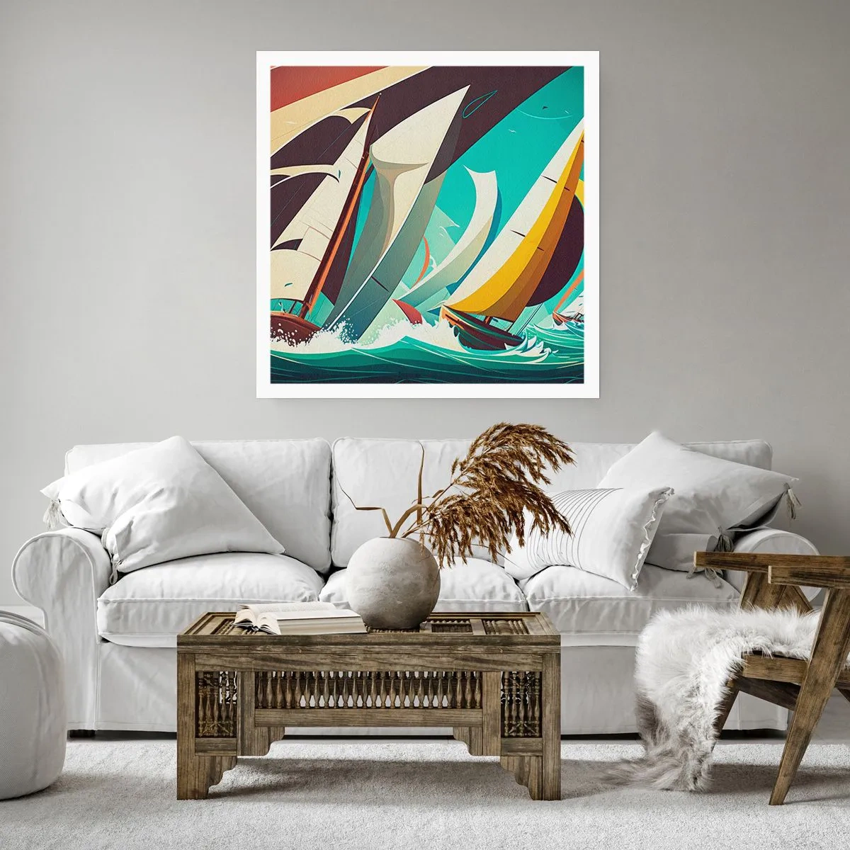 Plakat - Z żywiołami za pan brat - 50x50 cm