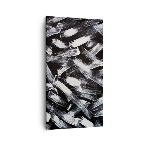 Obraz na płótnie - Abstrakcja w duchu industrialnym - 45x80 cm