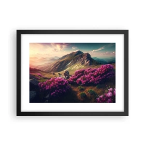 Plakat w czarnej ramie - Lato w górach - 40x30 cm