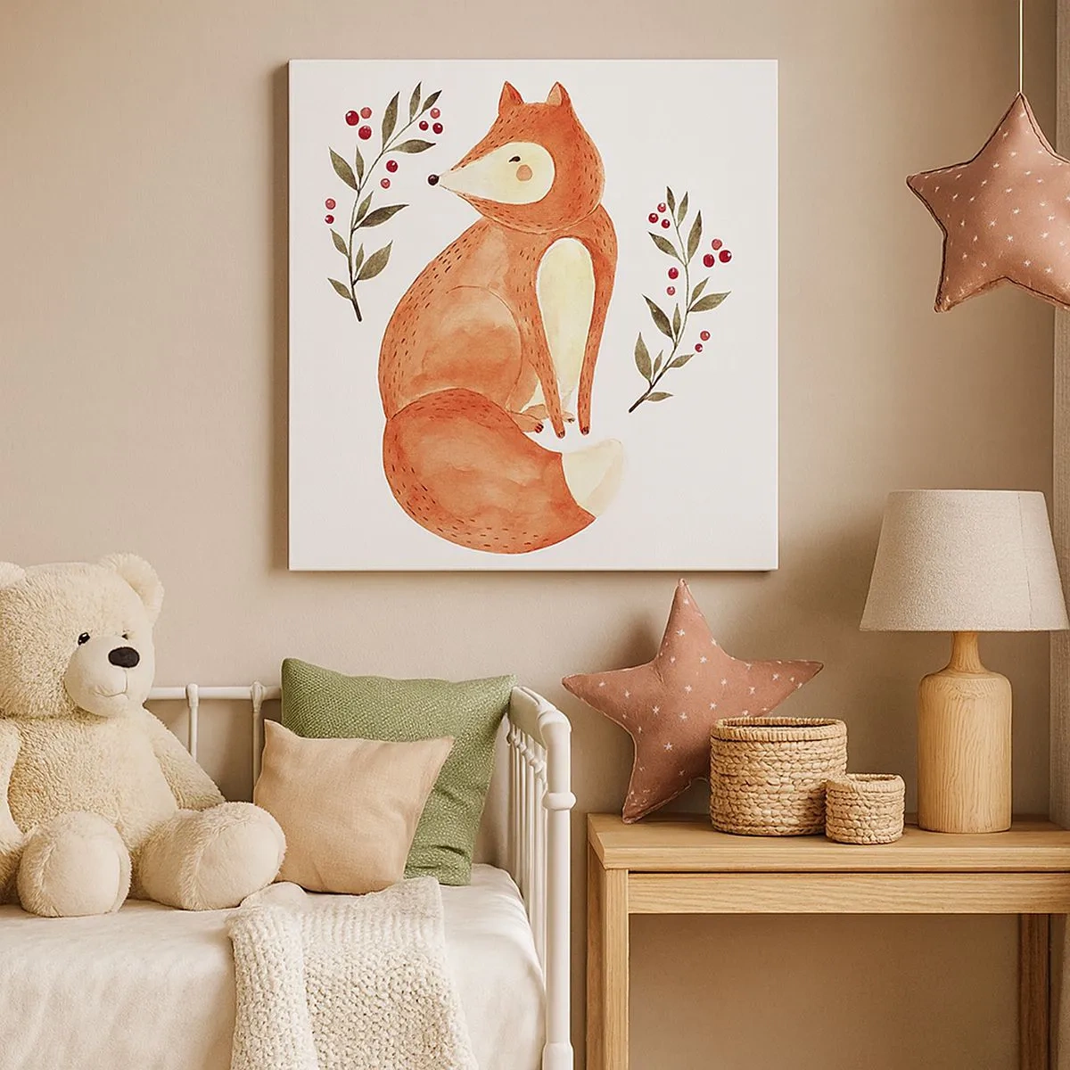 Obraz na płótnie - Mały rudzielec - 30x30 cm