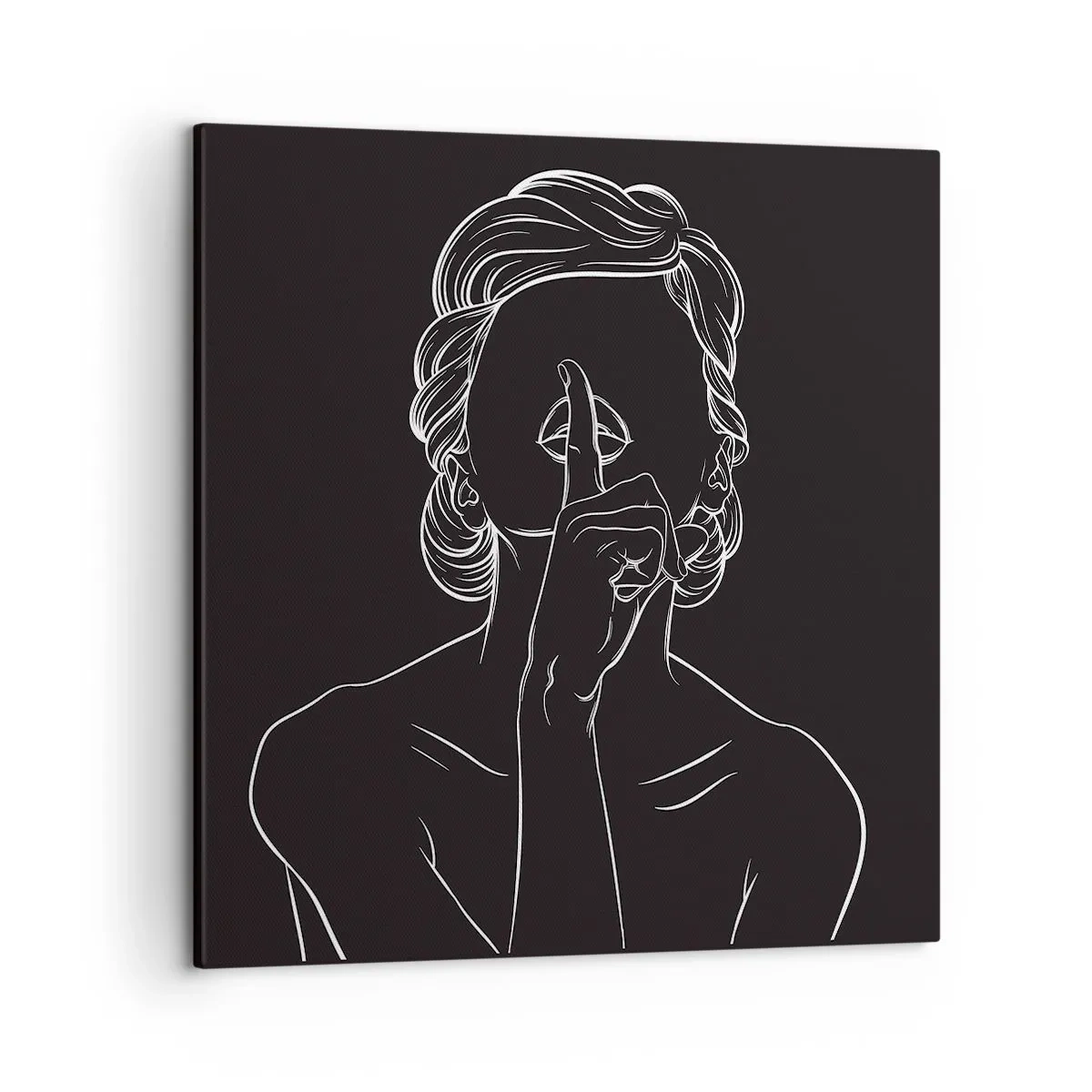 Obraz na płótnie - Piękno rozkwita w ciszy - 50x50 cm