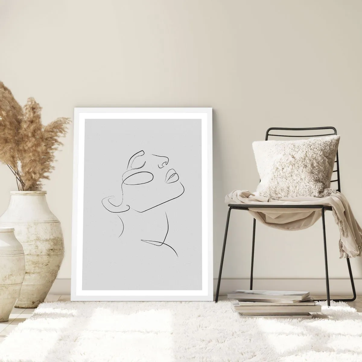 Plakat w białej ramie - Meandry marzenia - 50x70 cm