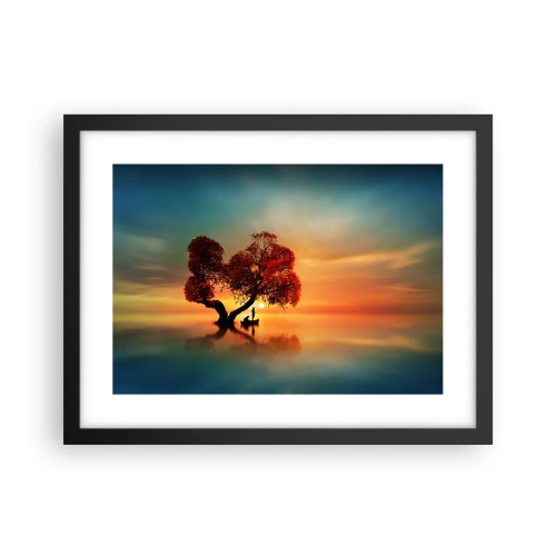 Plakat w czarnej ramie - Oddaleńcy i ciszyzna bezświata - 40x30 cm