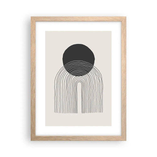 Plakat w ramie jasny dąb - Drżenie i pewność - 30x40 cm