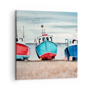 Obraz na płótnie - Gotowe na połów - 50x50 cm