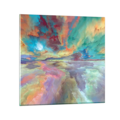 Obraz na szkle - Dwa nieba - 30x30 cm