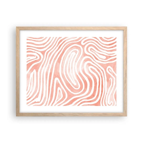 Plakat w ramie jasny dąb - W koralowym labiryncie - 50x40 cm
