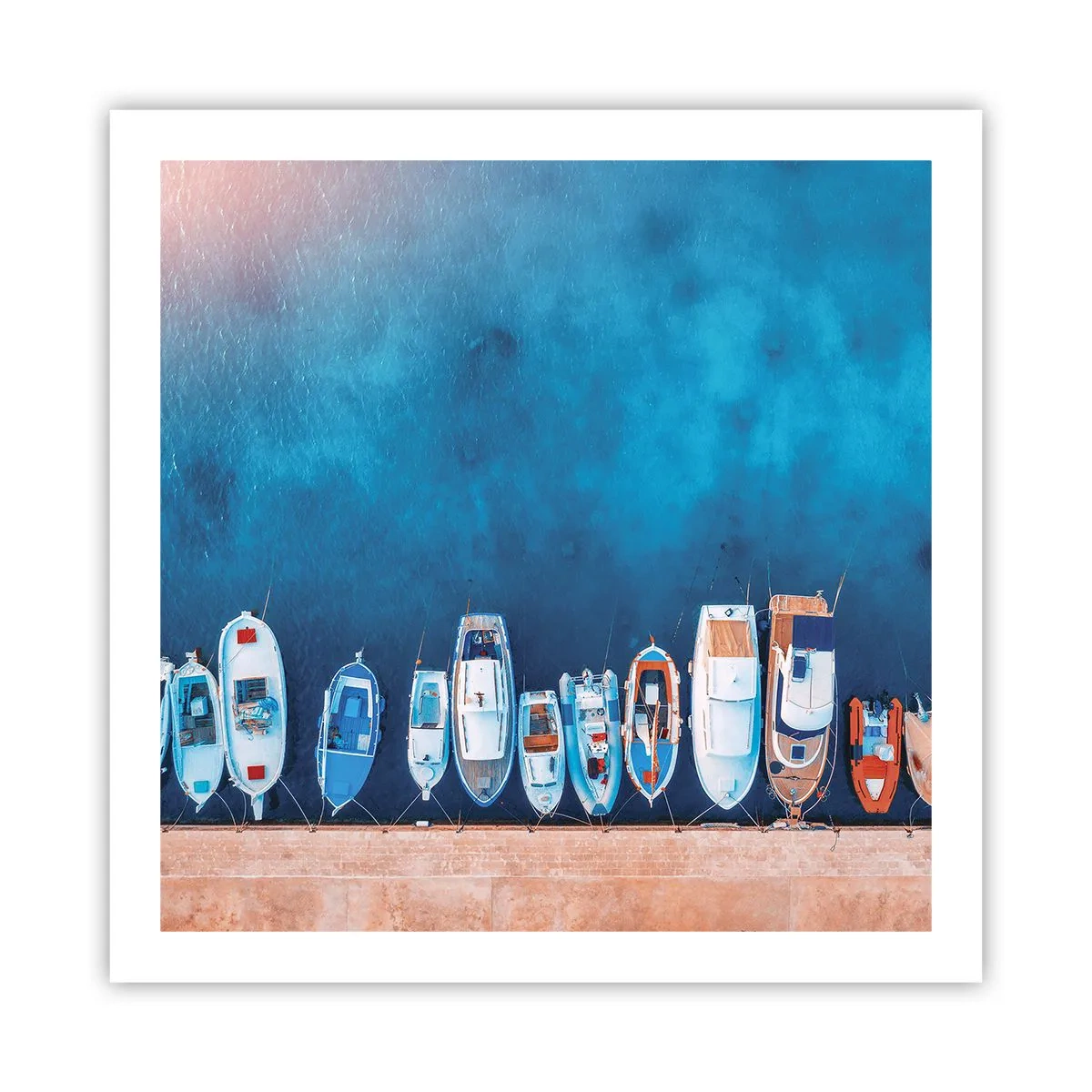 Plakat - W jednym rzędzie - 60x60 cm