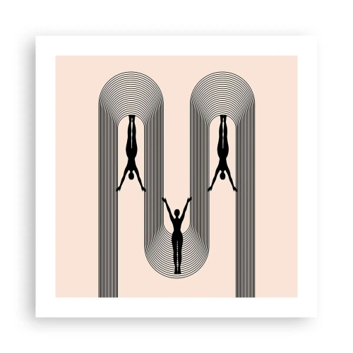 Plakat - Do góry nogami - 50x50 cm