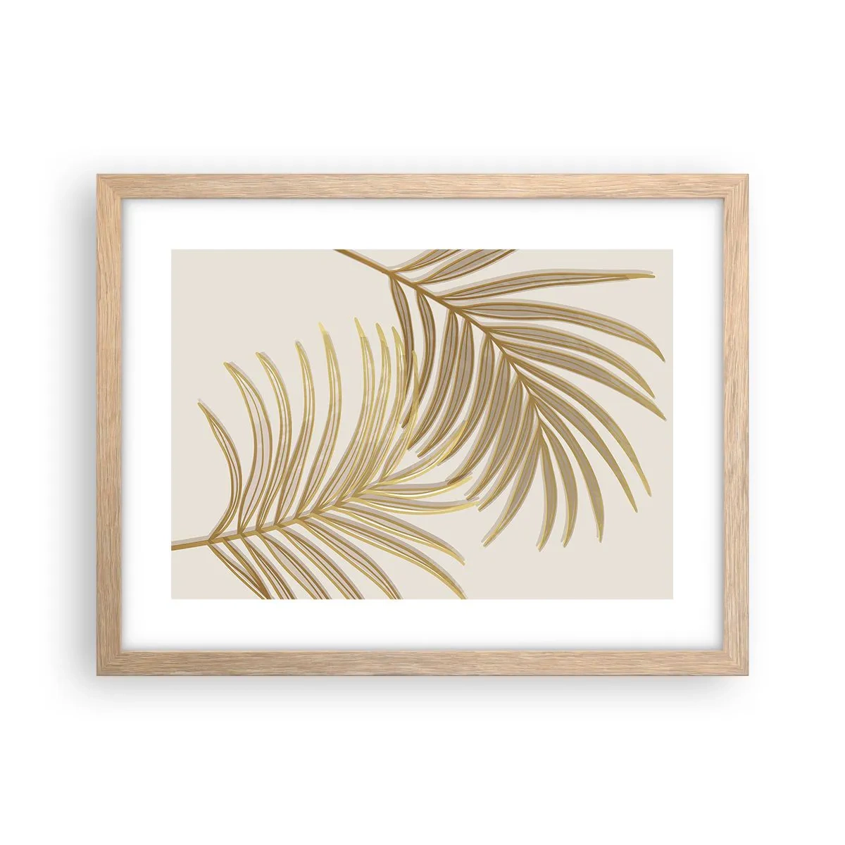 Plakat w ramie jasny dąb - Złota Palma! - 40x30 cm