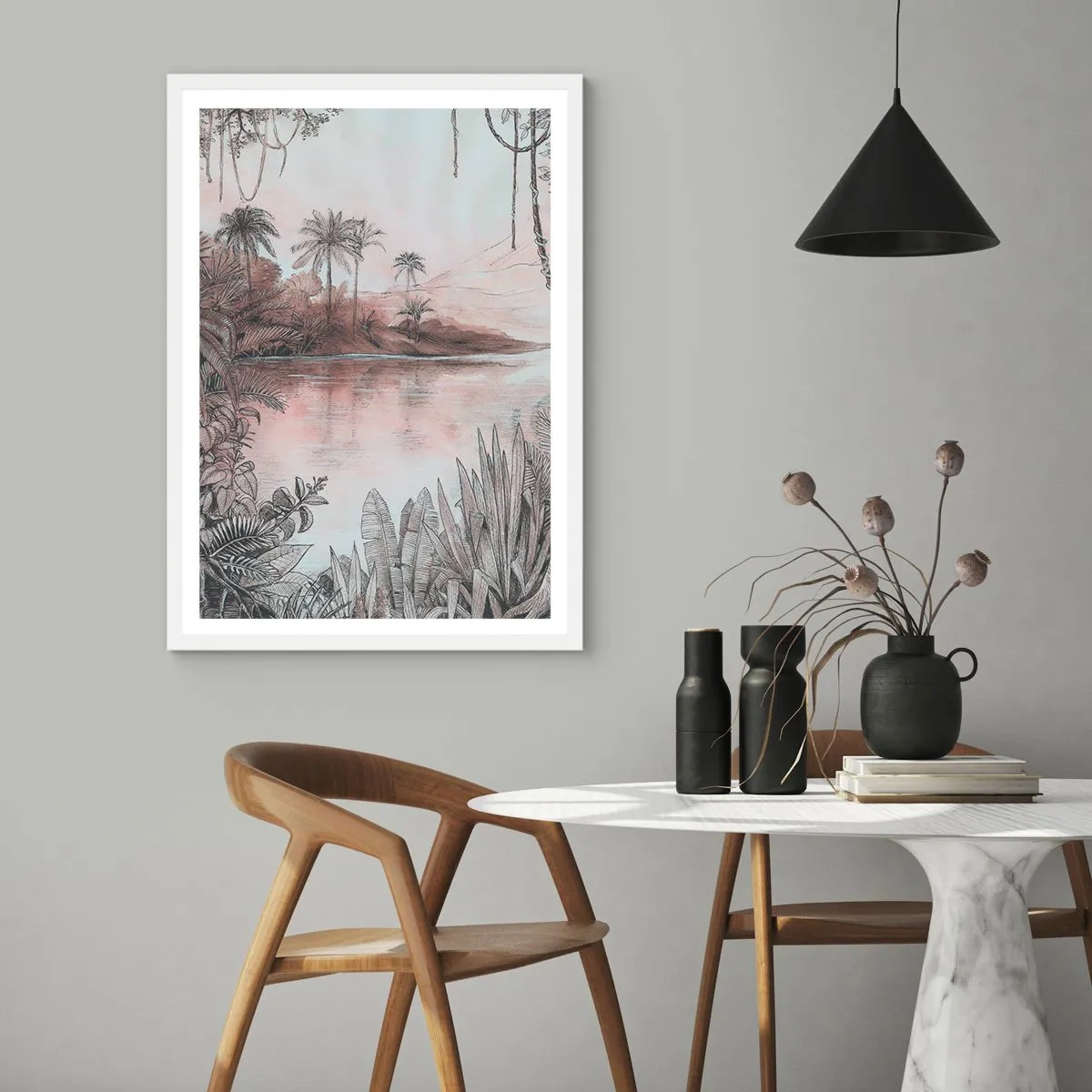 Plakat w białej ramie - XIX-wieczny pamiętnik odkrywcy - 30x40 cm