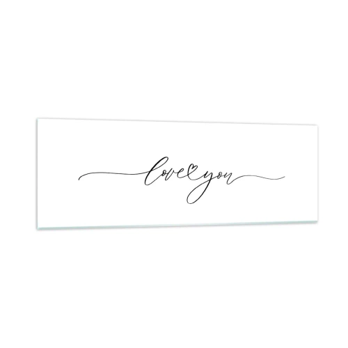 Obraz na szkle - Czarno na białym - 90x30 cm