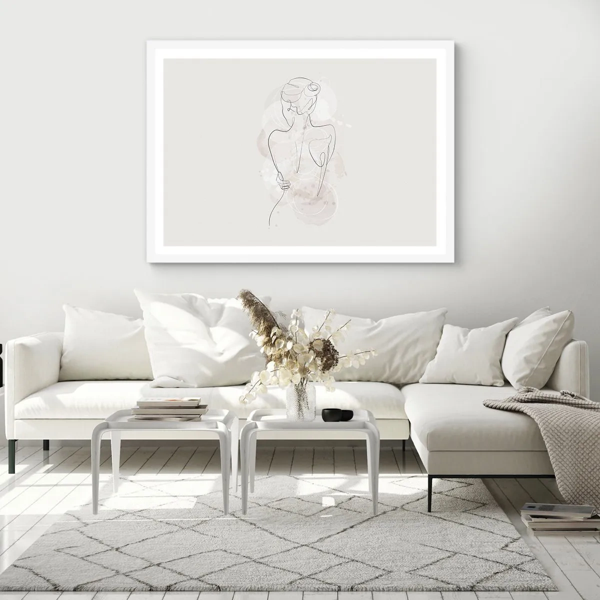 Plakat w białej ramie - Jak czuły instrument - 100x70 cm