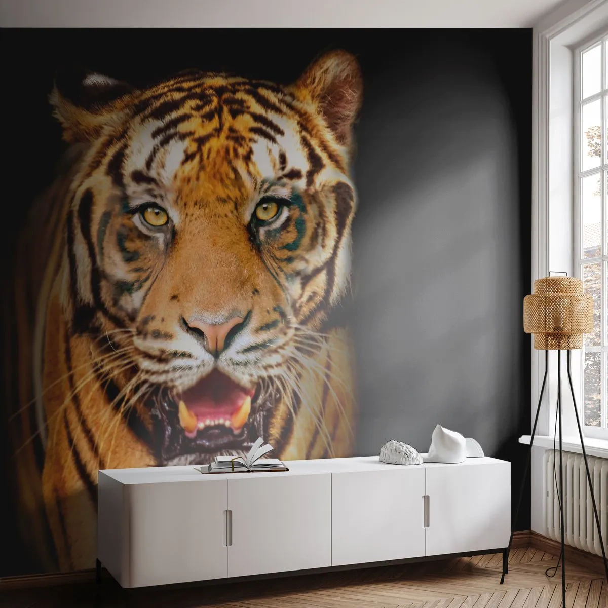 Fototapeta Standard Eco - Dzikość serca - Zwierzęta, Tygrys, Drapieżnik - 400x280 cm