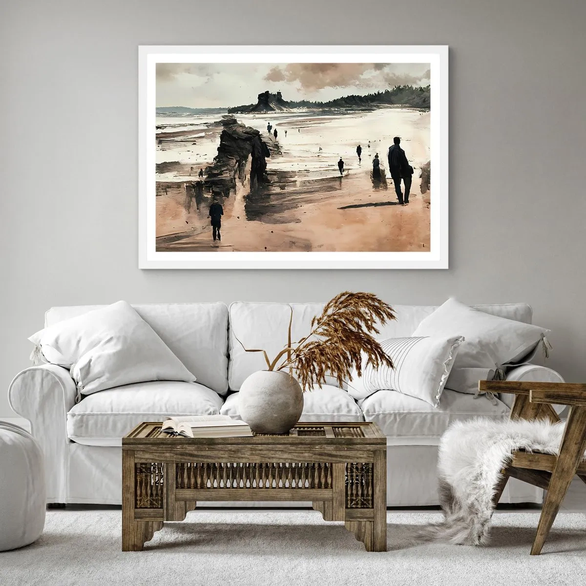 Plakat w białej ramie - Przywołani - 30x30 cm