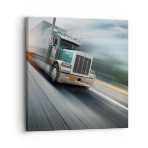 Obraz na płótnie - Amerykański olbrzym w pędzie - 30x30 cm