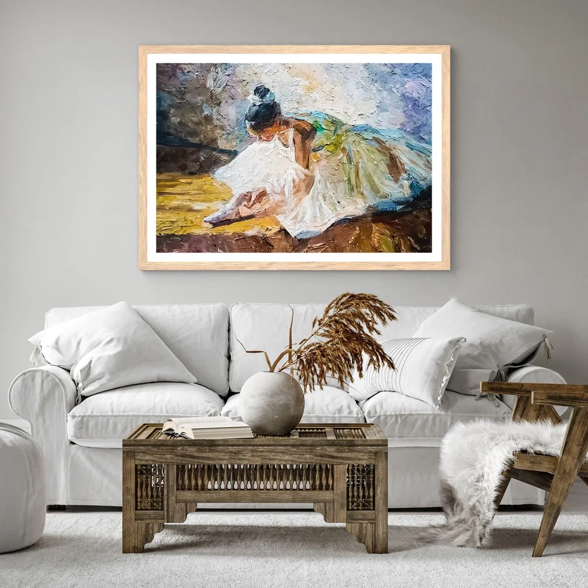 Plakat w ramie jasny dąb - Z obrazu Degasa - 91x61 cm
