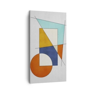 Obraz na płótnie - Abstrakcja: modernistyczna zabawa - 45x80 cm