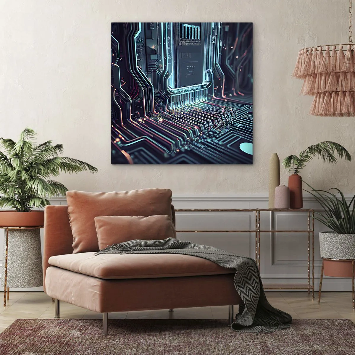 Obraz na płótnie - Tak sobie myślę… - 60x60 cm