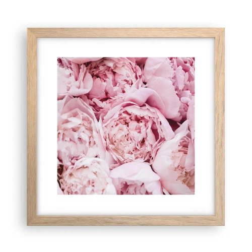 Plakat w ramie jasny dąb - Przytulone i pachnące - 30x30 cm
