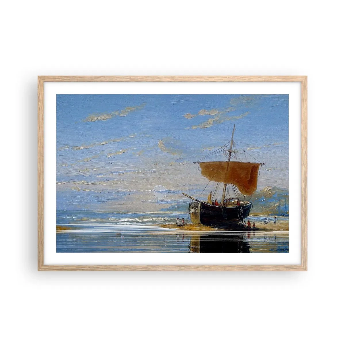 Plakat w ramie jasny dąb - Woda, ziemia, powietrze - 70x50 cm