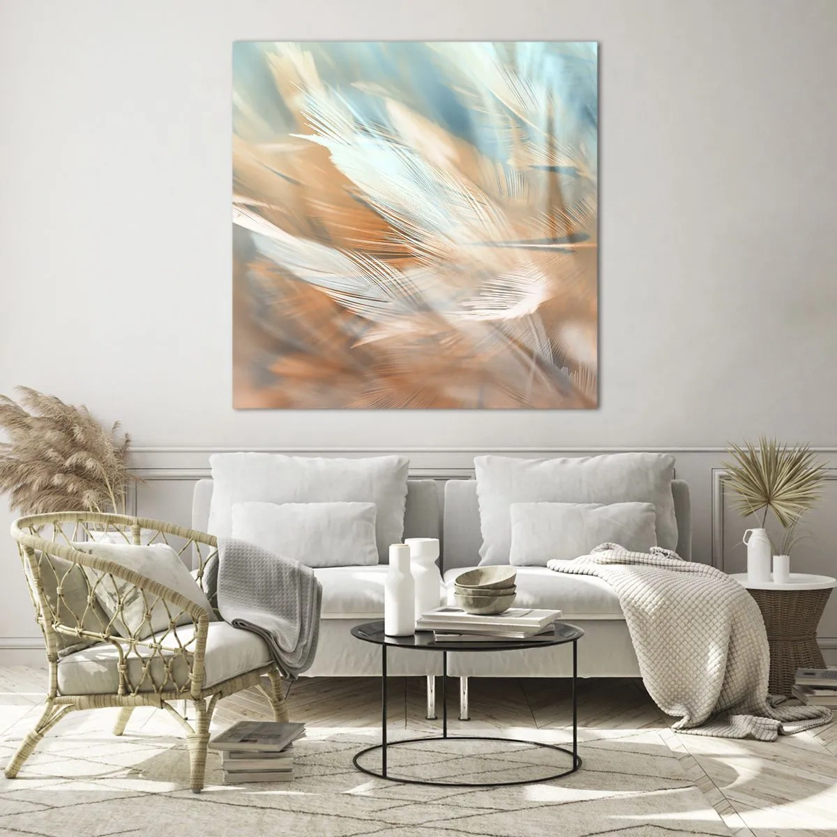 Obraz na szkle - W krainie łagodności - 60x60 cm